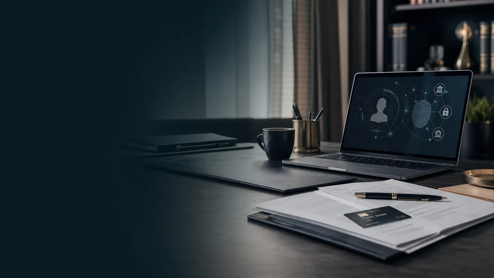 Juridisk arbetsplats med digital identitetskontroll